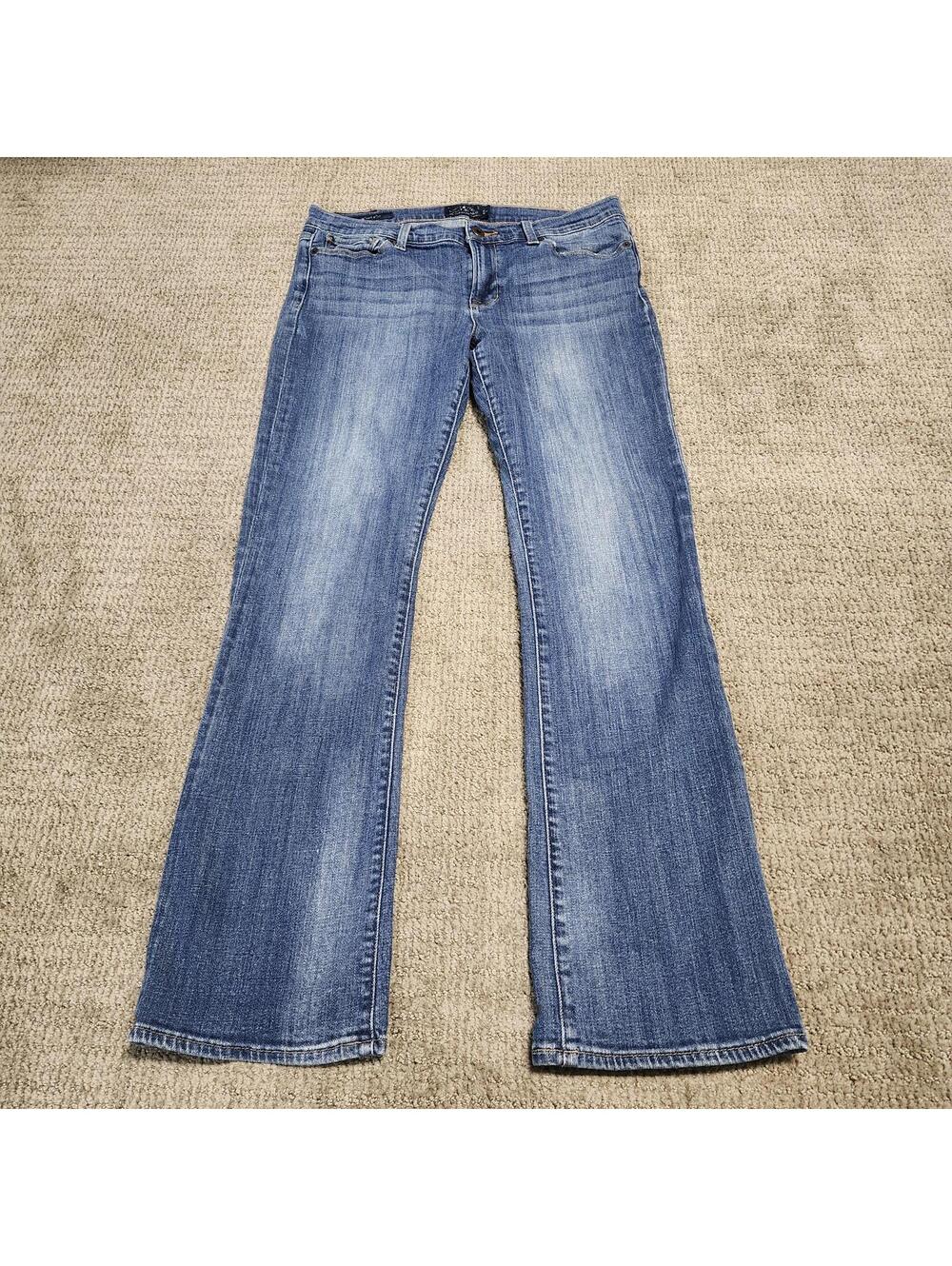 Lucky Brand Jeans Brooke Boot Blue Pockets Women’s Size 12